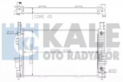 KALE OTO RADYATOR 361700 -  Радиатор, охлаждение двигателя